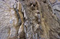 Boule granite en altération (détail) avec écailles
